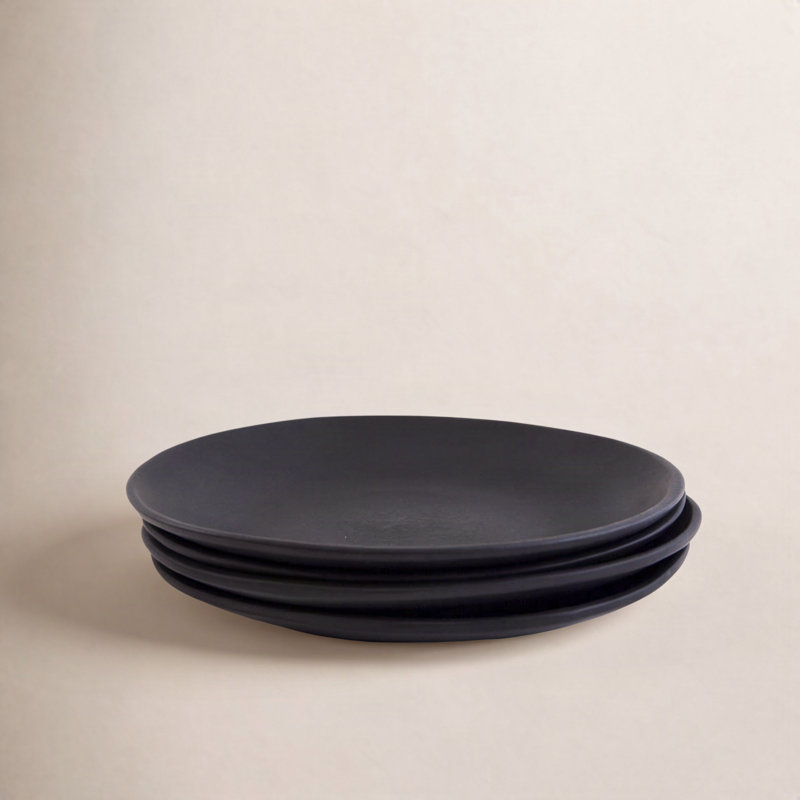 Assiette plate 10,5 po Toups, Basalte
