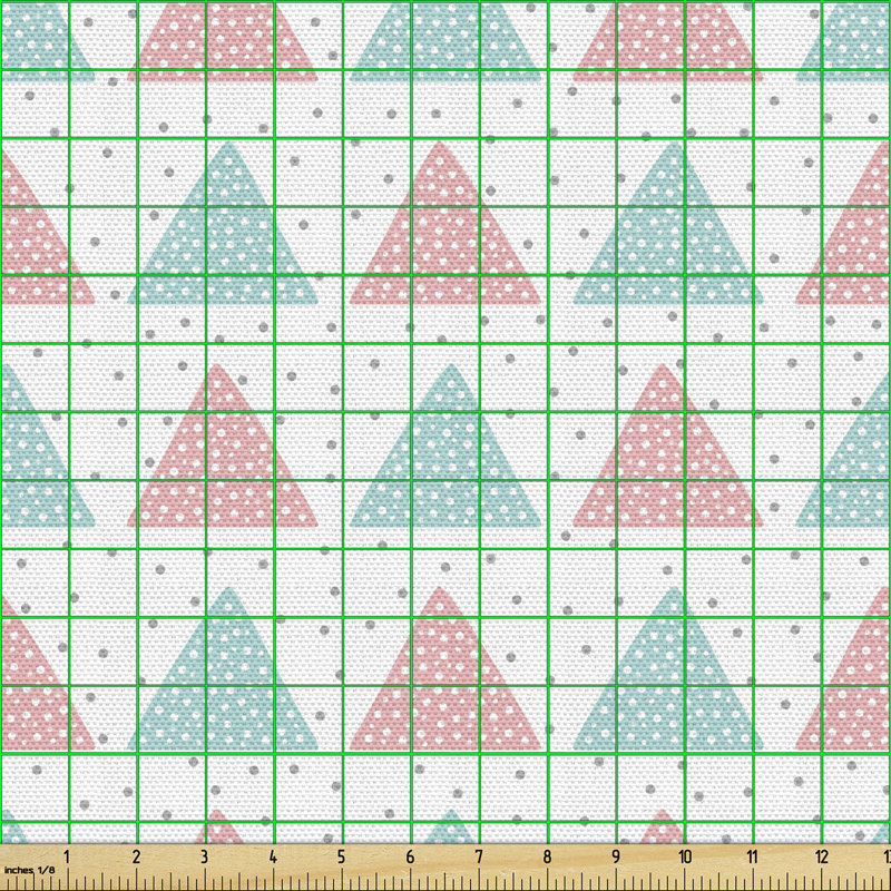 Cheronda Modern with Bicolour Pastel Triangles Multi-Purpose Fabric