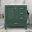 Ensemble de meuble-lavabo moderne 30 pouces avec lavabo et 3 tiroirs-524157638