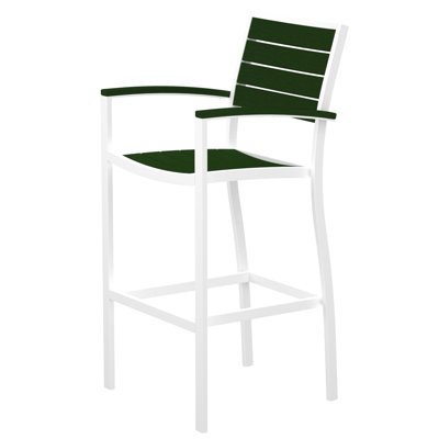 Chaise avec accoudoirs de bar POLYWOOD Euro