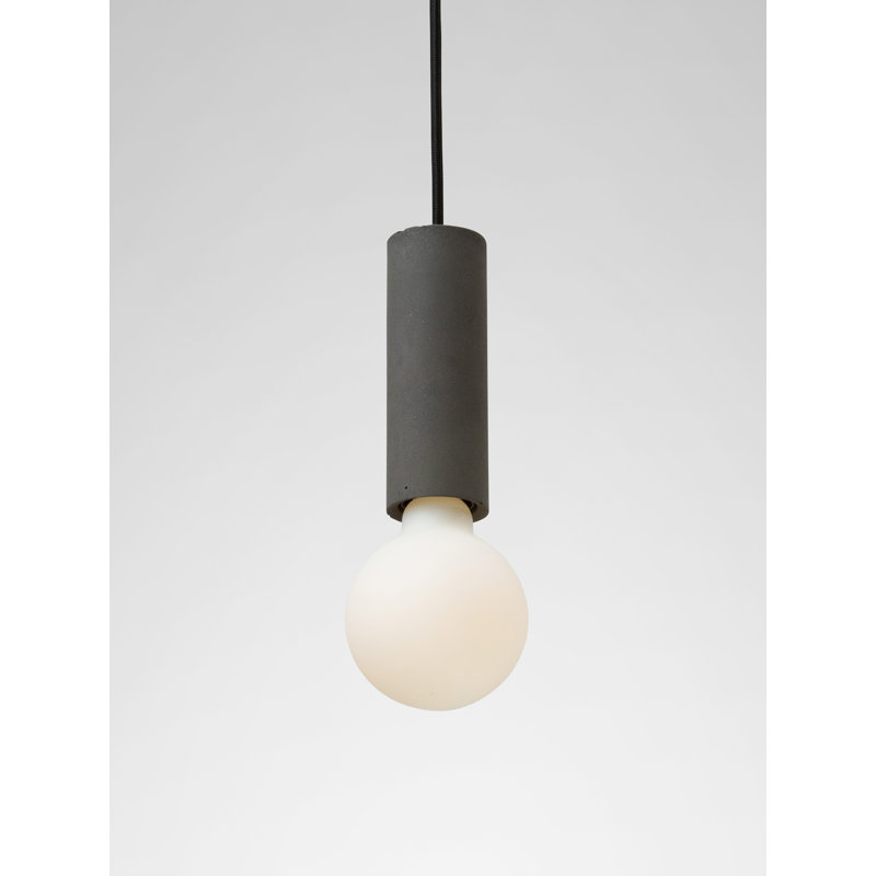 Abriona 1 - Light Bulb Pendant, Dark Grey