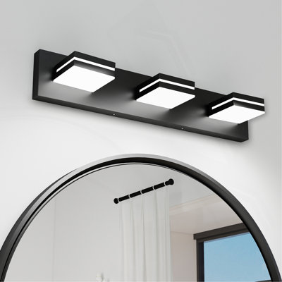 Luminaire de meuble-lavabo moderne en cristal DEL avec finition - applique murale pour salle de bain, luminaire élégant et stylé pour salle de bain, chambre à coucher ou couloir
