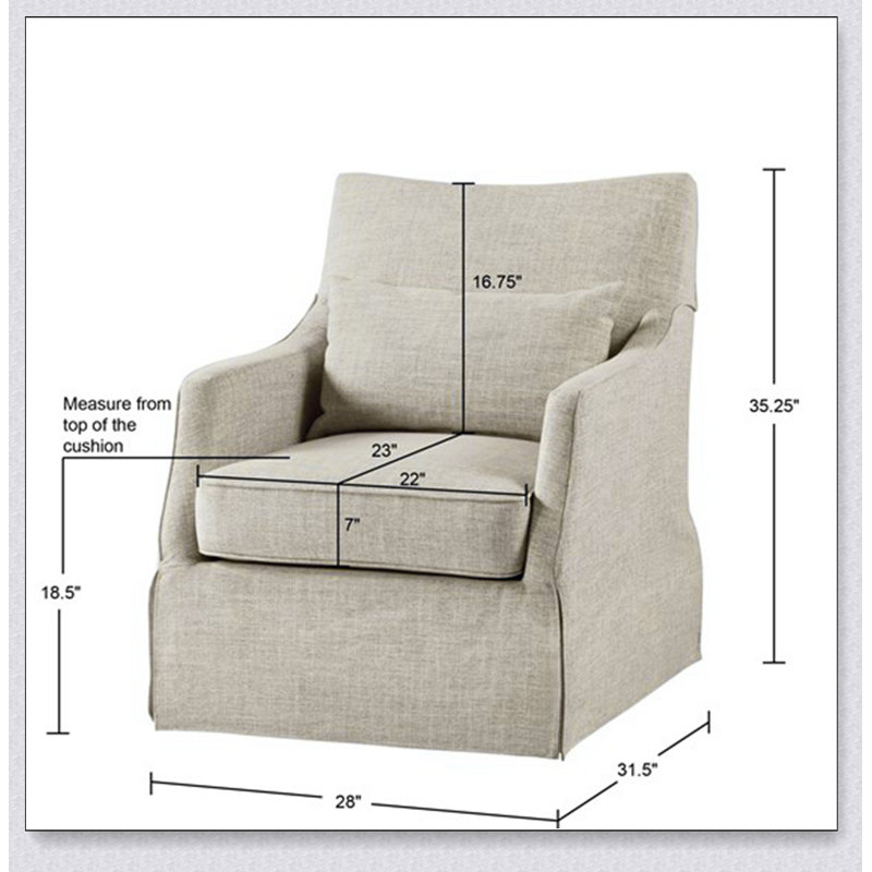 Chaise pivotante à jupe