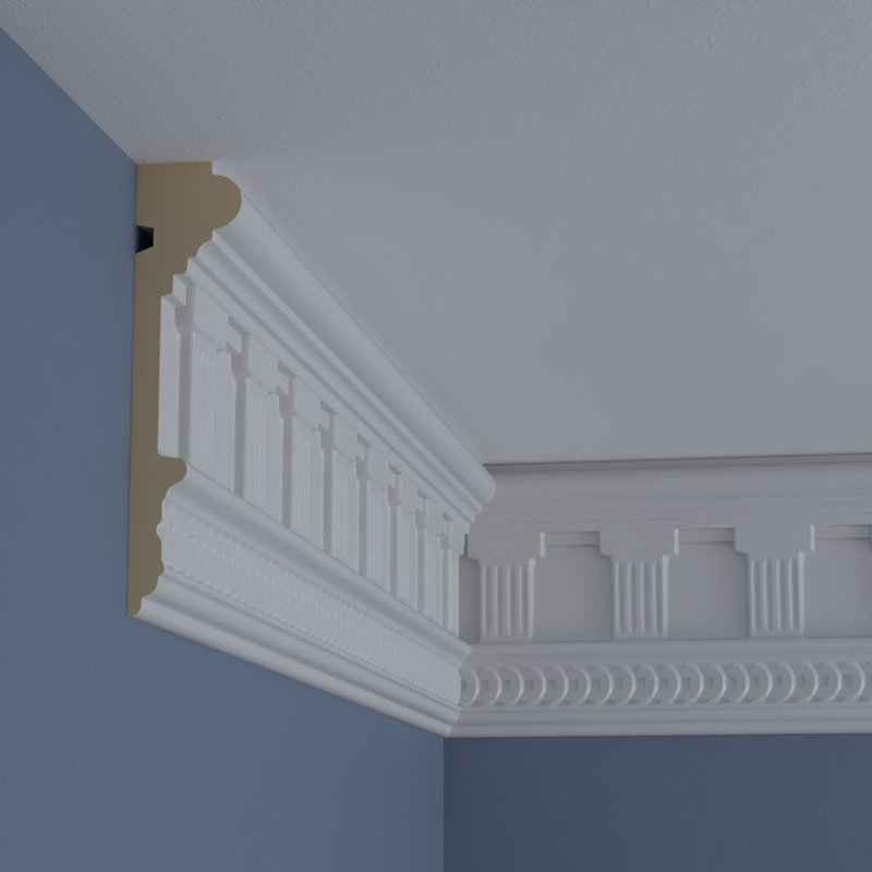 Bradford Classic White Urethane Crown Frieze Moulding