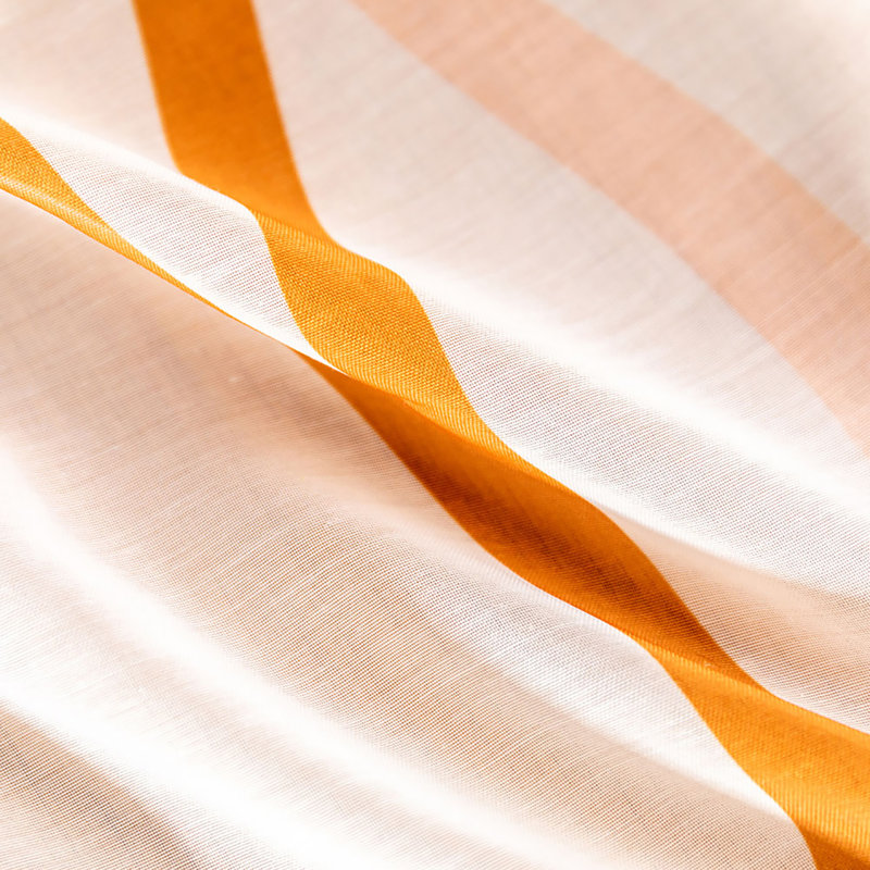 Paire de rideaux semi-transparents avec œillets, L 54 po x L 63 po, Orange