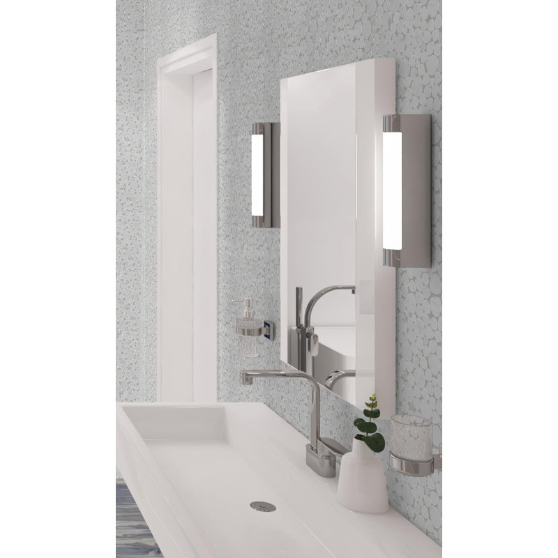 Oasis Natural Stone Pebble Mosaic Sheet, Halo