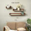 Tablette murale flottante en bois massif