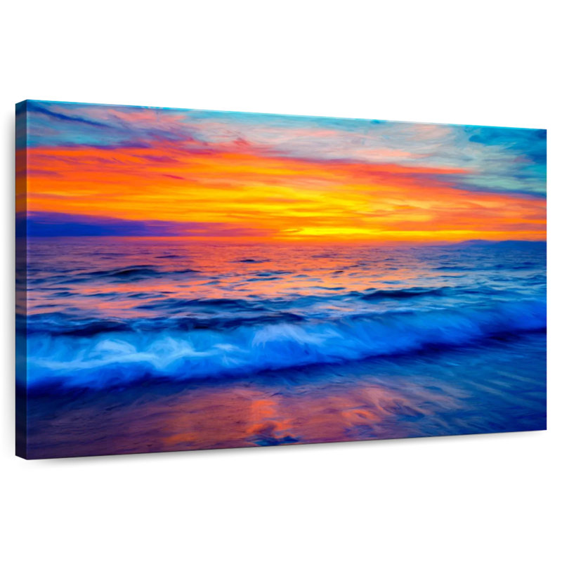 Gillard Mesmerizing Ocean Sunset, 8" H x 12" W