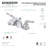 Kingston Brass Victorian Two-Handle 3-Hole Deck Mount Mini-Widespread Bathroom Faucet with Brass Pop-Up-53904912