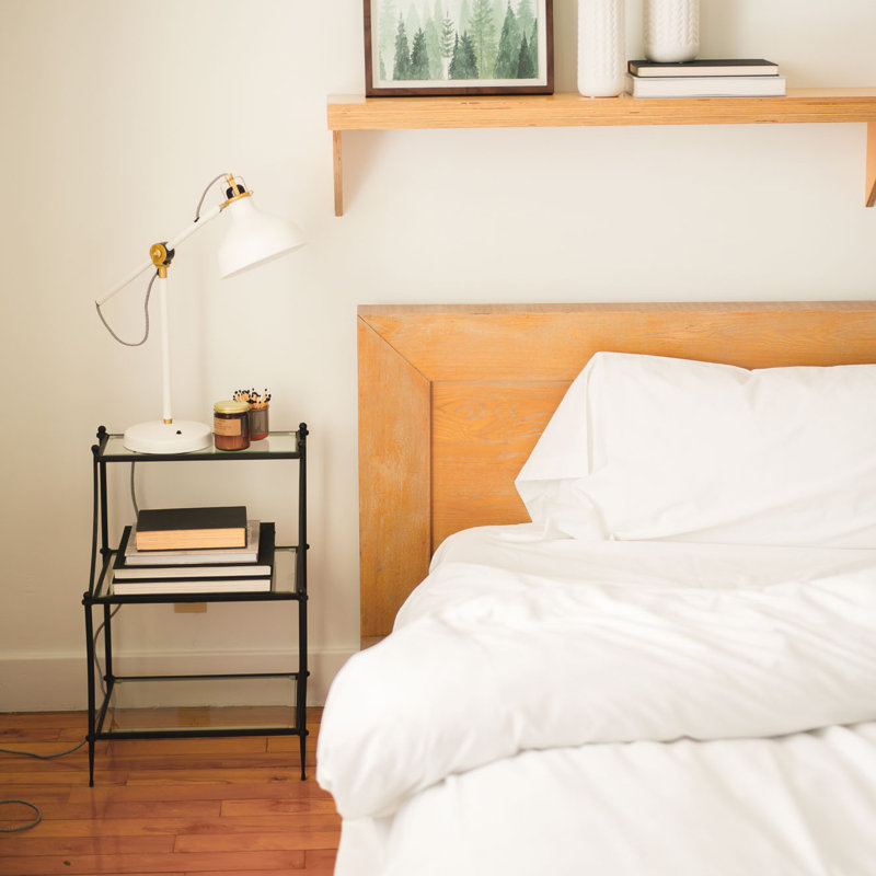 Morphee Cotton Blend Percale Solid Colour Sheet Set, Twin XL