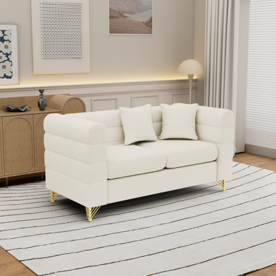 Marypatricia Oversized  Upholstered Loveseat, Modern Sofa Couch