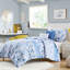 Édredon double / grand, magnifique imprimé floral et rayé, 2 taies décoratives, coussins décoratifs, rayé charmant, microfibre, literie lavable-129372037