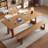 Brown Rectangular Solid Wood desk-602742290