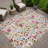 Machine Washable Indoor/Outdoor Chantille ACN2438 Floral Rug-2114827943-2114827941