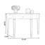 Dark Brown Solid  Wood Half-circle Console Table-908101264