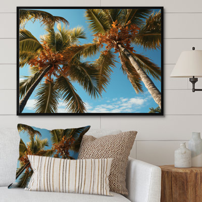 «Yellow Palm Trees Field V», reproduction sur toile