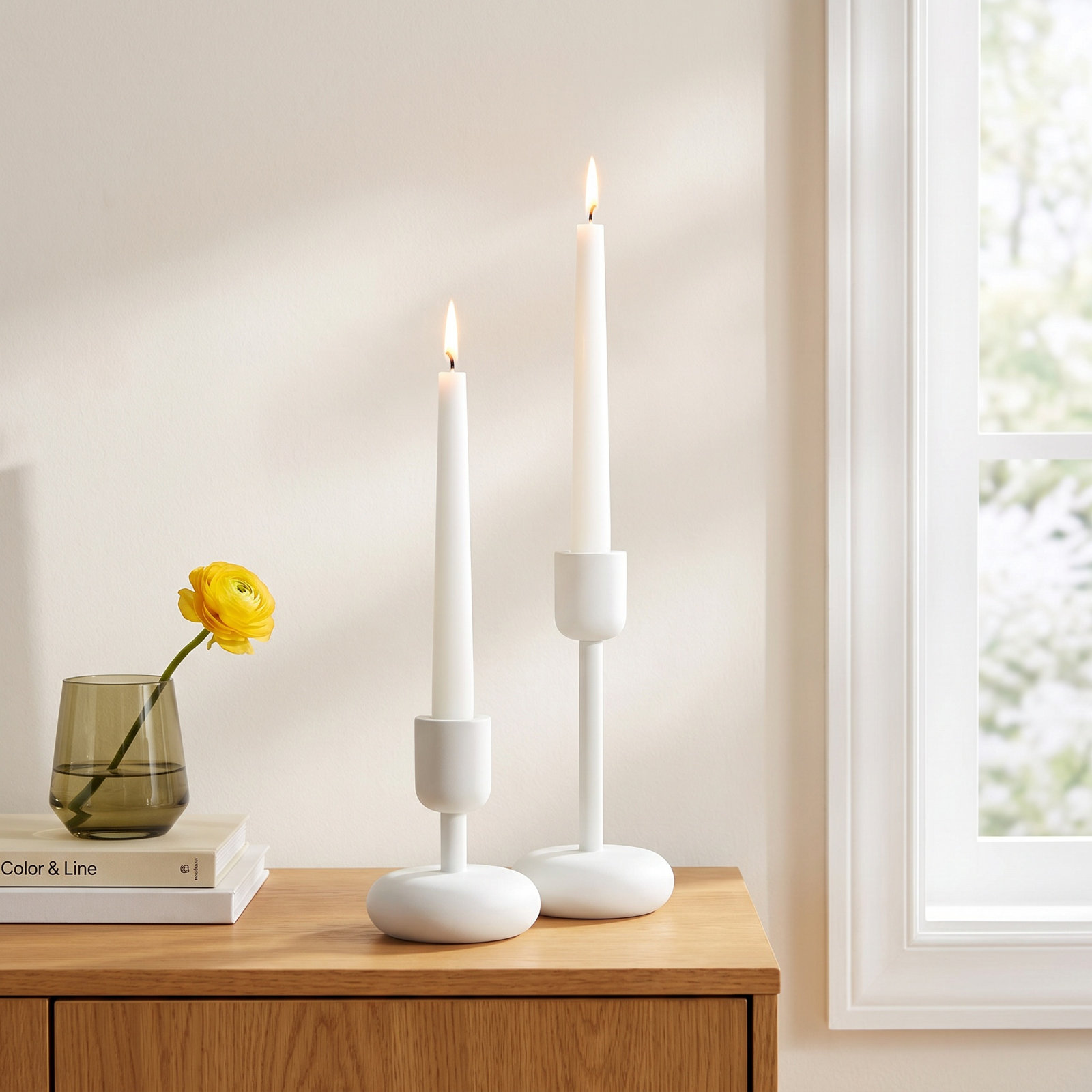 Juba 2-Piece Metal Candlestick Set