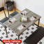 Ensemble de table de salle à manger 4 pièces, table rectangulaire avec banc et chaises rembourrés, mobilier de cuisine moderne pour appartement