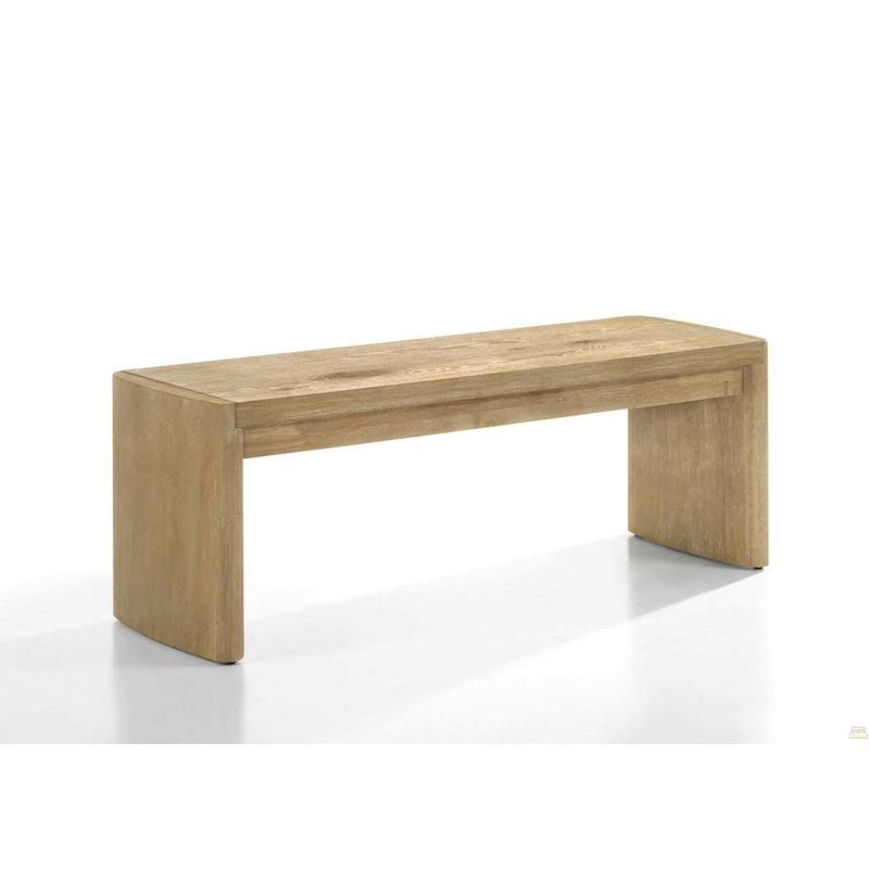 Massimo Wooden Oak Finish 50.5"W Dining Bench