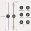 Appliques murales encastrées à DEL à intensité variable, appliques murales à piles avec télécommande-2079167614
