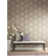 Off White Grey Silver Trellis Honeycomb Hexagon Lines Pattern Wallpaper 3d