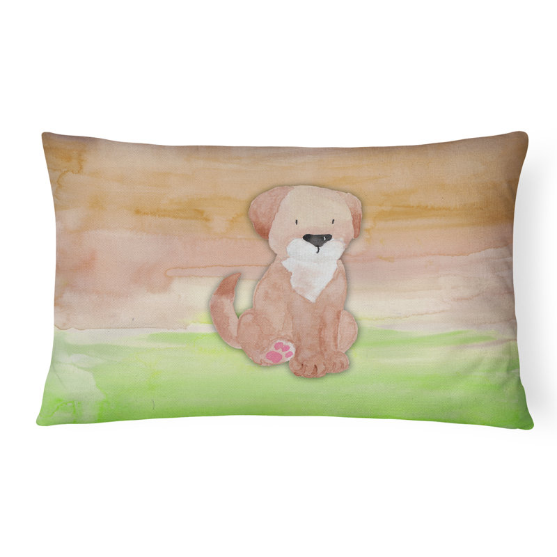 Coussin lombaire en aquarelle pour chien