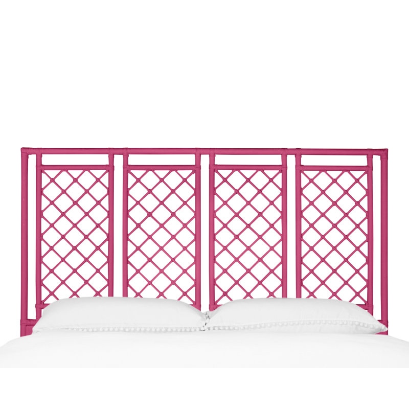 X & Diamond Low Profile Platform Bed, Twin, Hot Pink
