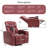Keerstin Faux Leather Swivel Power Recliner-657097457