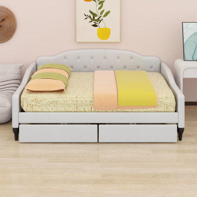 Nacola Upholstered Daybed Bed -  Red Barrel Studio®, 0E258DE68B4F42DBA5D0B1CBCADE57A0
