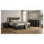 Ensemble de chambre à coucher 3 pièces Josephine Eastern King avec tête de lit DEL, commode et table de chevet en bois d'ingénierie noir-79315112-79315115