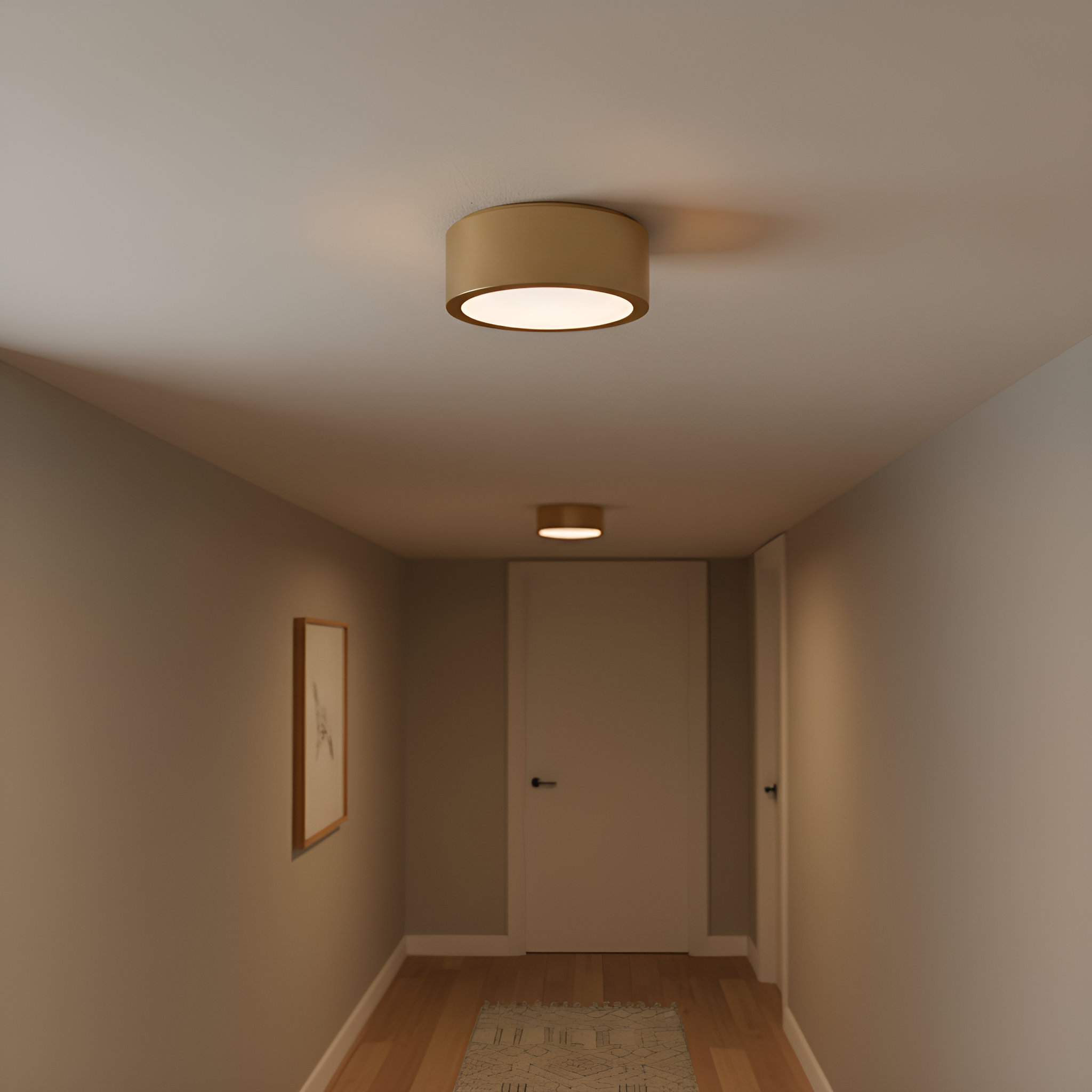Generation Lighting Albee Modern Dimmable 1-Light Ceiling Fixture with ...