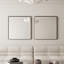 Miroir de meuble-lavabo carré 36 po x 36 po avec cadre en métal scellé, noir