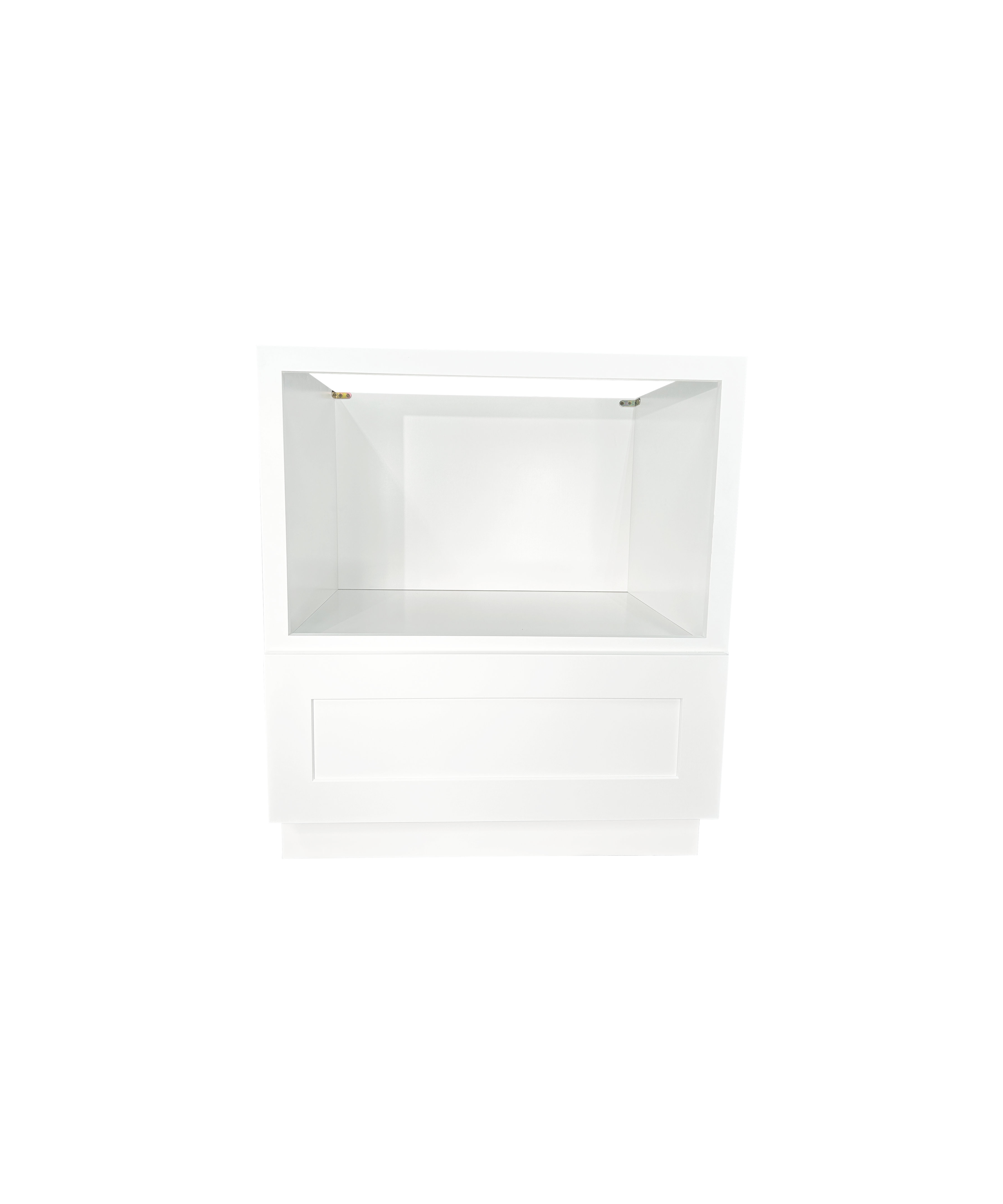 L & C Cabinetry VAB 30 Inch Kitchen Base Microwave Cabinet - Shaker ...