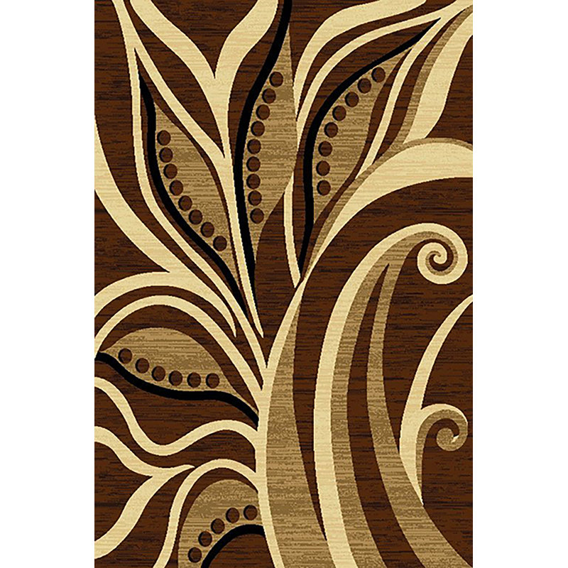Tapis chocolat/beige Cossey
