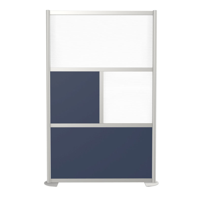 Cloisons de bureau modernes 4 panneaux Orrie, Marine, Standard