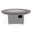 Table de feu 54 po ronde en polymère rustique avec tablette au propane-109665591