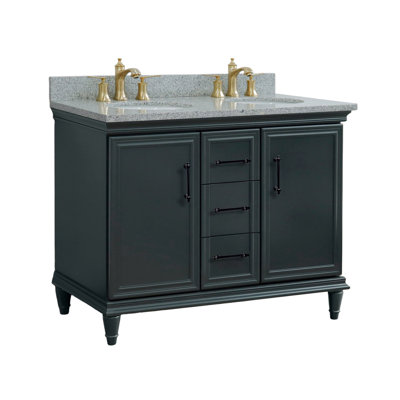 49" Double Vanity Granite and Oval Sink