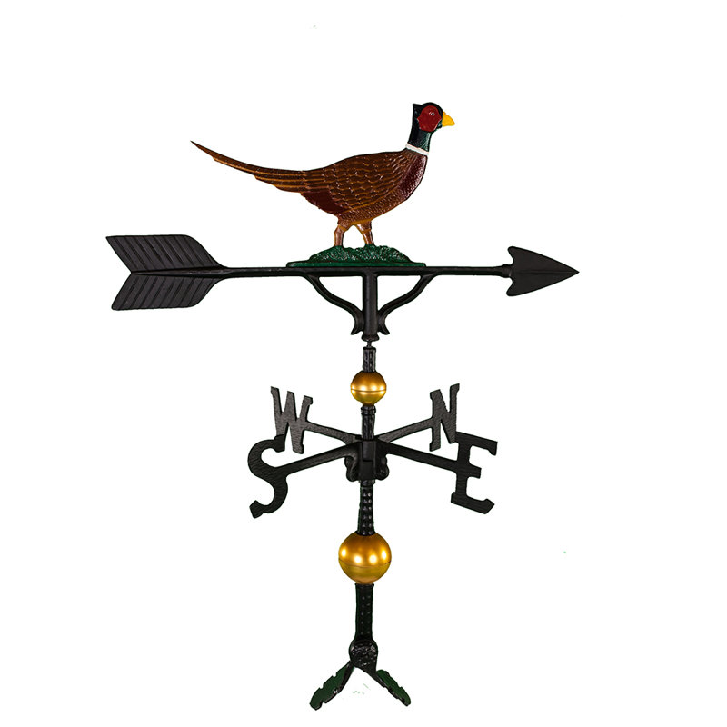 Deluxe Pheasant Weathervane, Natural