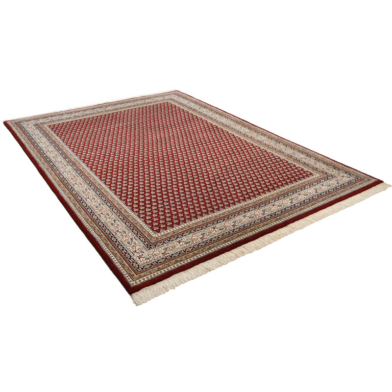 Haque Hand Woven Wool Red Indoor Rug, Rectangular 170 x 240 cm