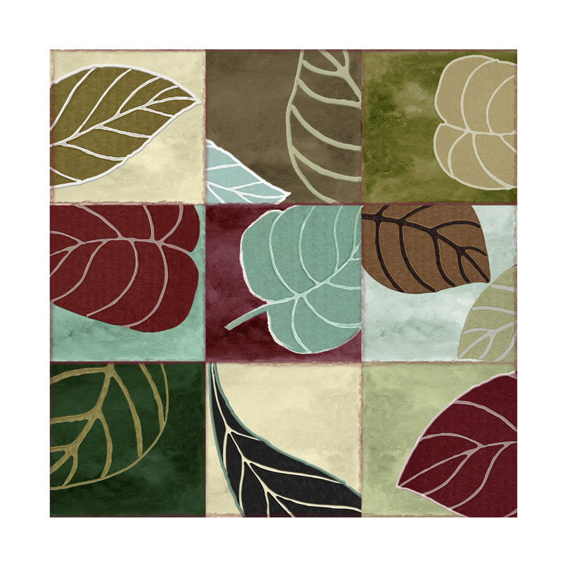 Art sur toile Leaf Sasha, H 14 po x l 14 po