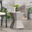 Table d'appoint en béton légère exceptionnelle pour une utilisation polyvalente à l'extérieur et à l'intérieur