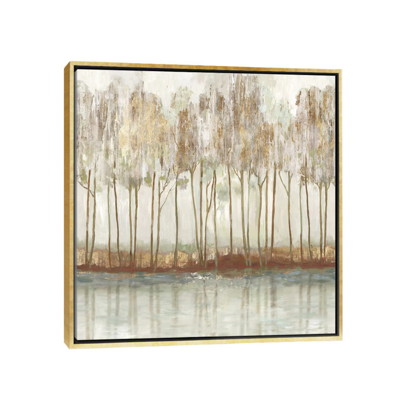 Lynn Peak II par Allison Pearce - reproduction d'art, H 37 po x l 37 po x P 1,5 po, Toile encadrée d'or, Pas de tapis