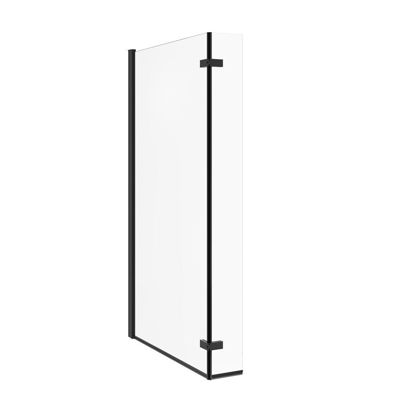 Soynov 1400mm H Pivot Semi-Frameless Bath Screen with Clear Glass