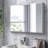 30X26 Inch Medicine Cabinet With Mirror Surface Mount Or Recess Aluminum Large Storage Space Bathroom