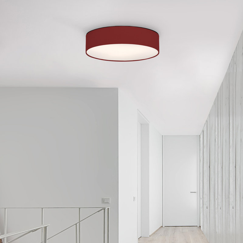 Parvin Flush Mount, Dark Red