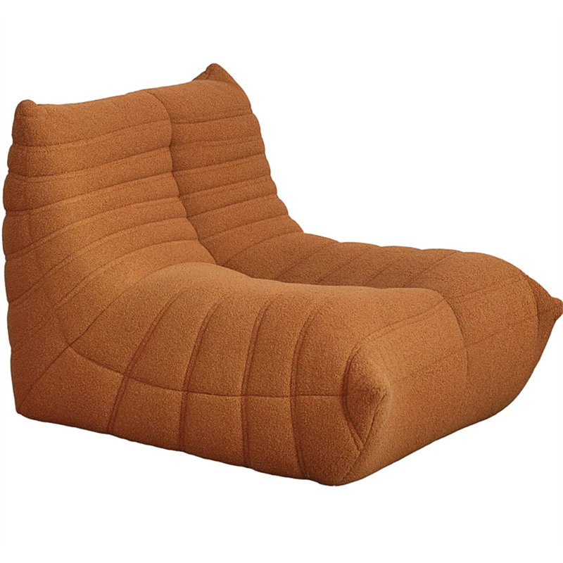 Bean Bag Chair, Brown Polyester
