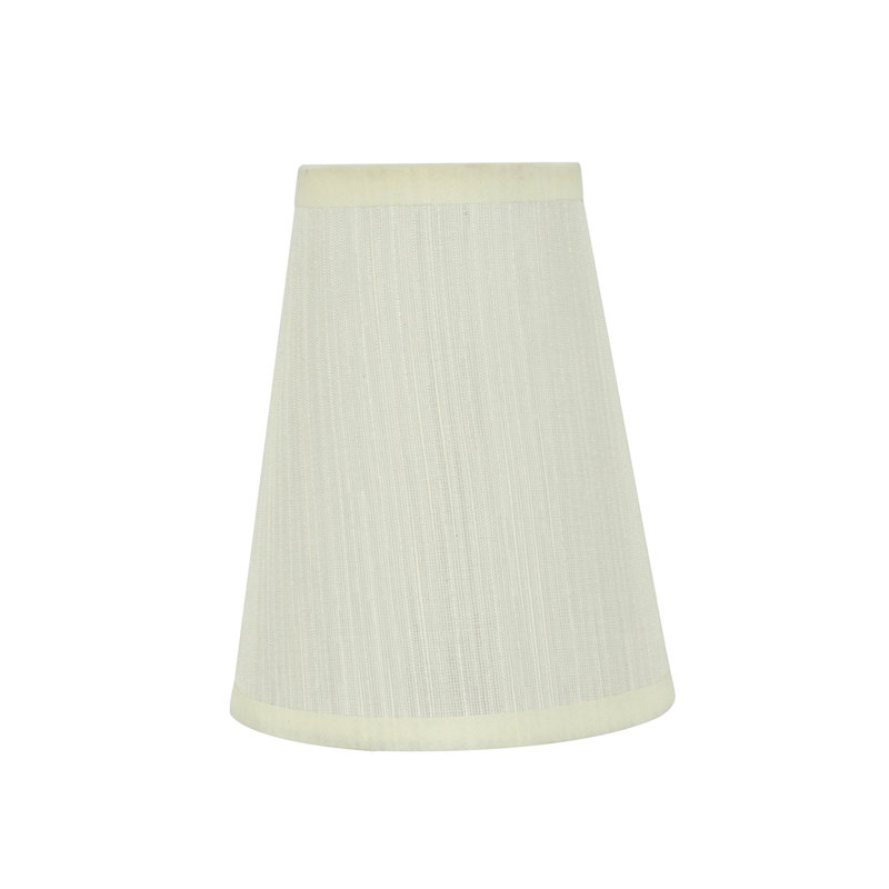Off-White Gauze Textured Fabric Empire Lamp Shade Set