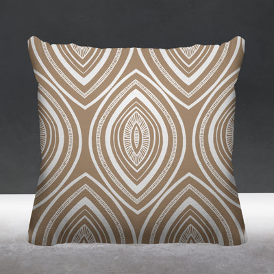 Gateson Abstract Outdoor Reversible Throw Pillow