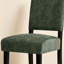 Ensemble de 4 chaises de salle à manger modernes en bois massif avec dossier en chenille vert moderne-133665830-131600108