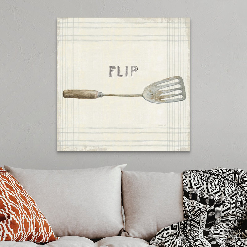 " Floursack Kitchen Sign I Neutral Sq " by Danhui Nai, Canvas Gallery Wrap, 36" H x 36" W x 1.25" D